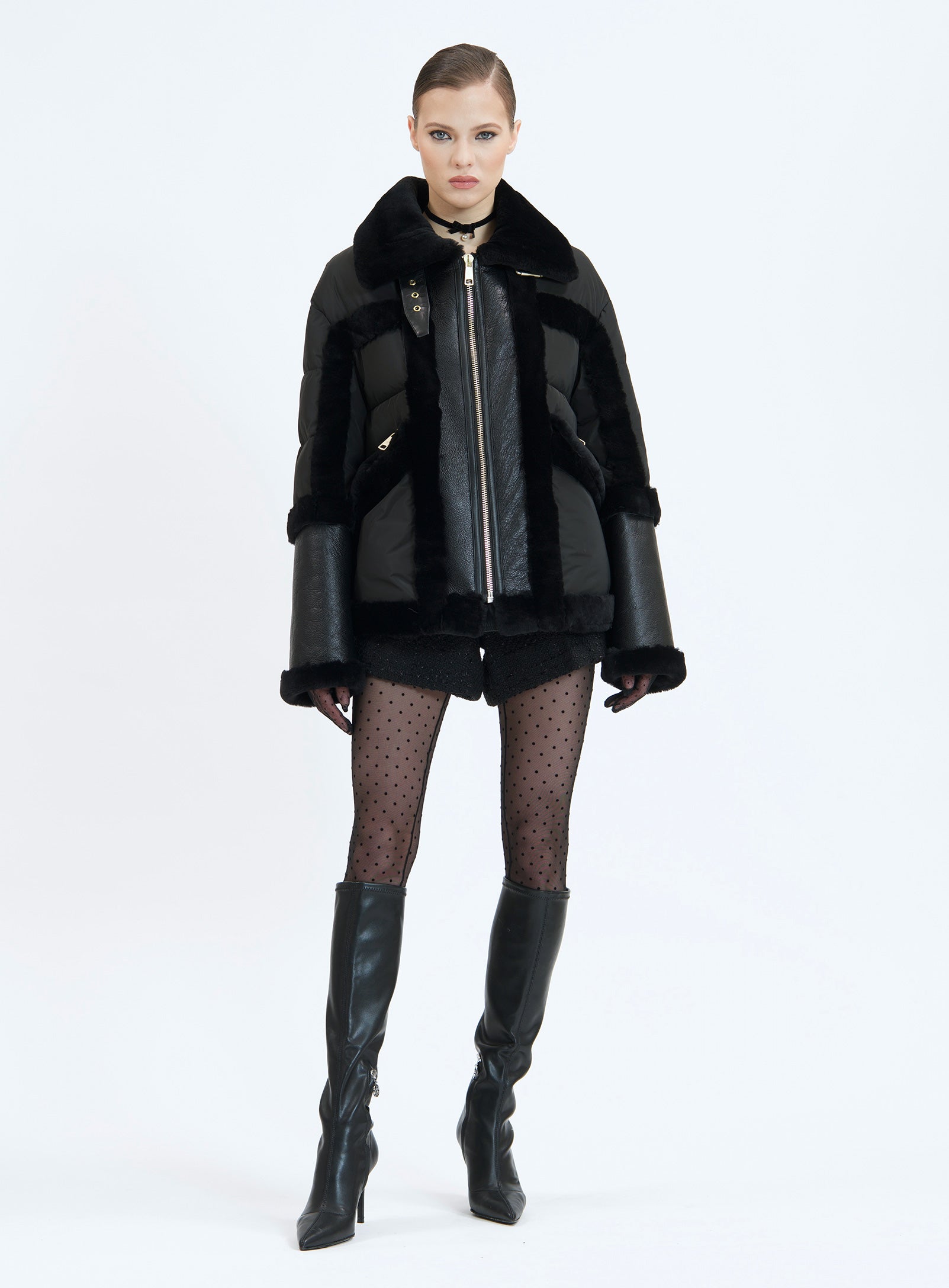 CALISTA CASHMERE | CASHMERE SHEARLING JACKET – Nicole Benisti