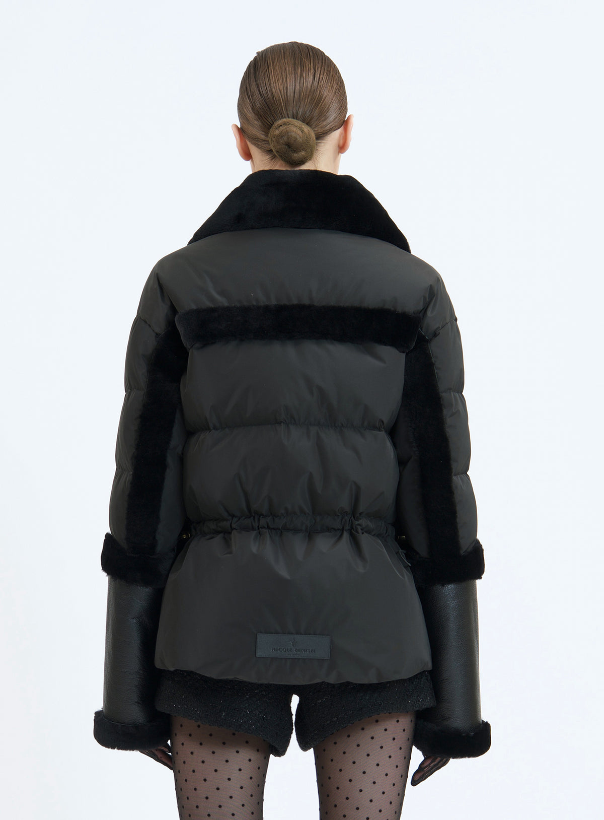 CALISTA CASHMERE | CASHMERE SHEARLING PUFFER JACKET