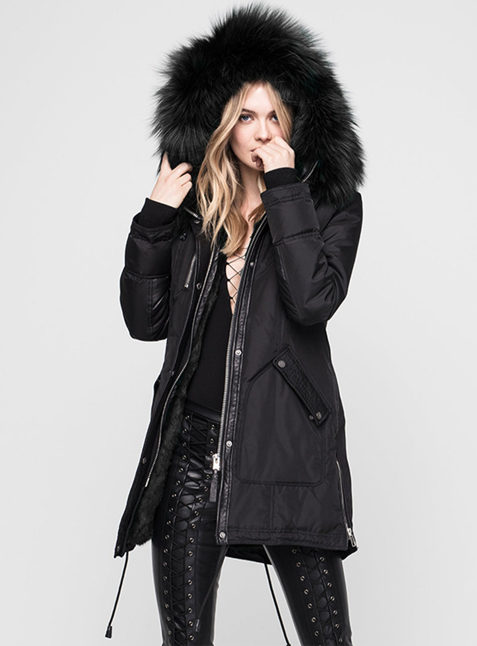 Nicole Benisti Fox Fur Lined Parka - Women's M